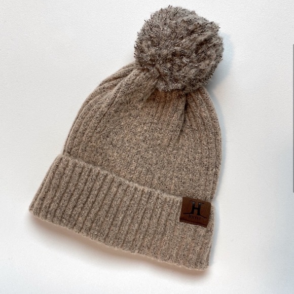 Beige/Pink Winter set - Hat, Gloves and Scarf - Picture 2 of 4